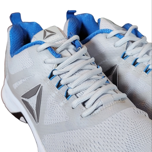 Reebok Sneakers, Mens Ahary Size 11.5 Gray and Blue BS8388 - Picture 10 of 14